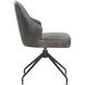 Bretta Overcast Grey Swivel Dining Chair, Swivel